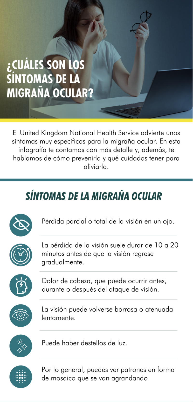 Mujer con manos en los ojos